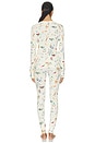 view 3 of 4 Henley Pajama Set in Ski Print