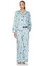 view 1 of 5 Madison Pj Set in Aqua Mist Bear