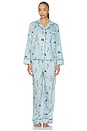 view 2 of 5 Madison Pj Set in Aqua Mist Bear