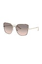 view 2 of 3 GAFAS DE SOL ASIA SQUARE in Pale Gold, Matte Pink & Pink Grey Gradient