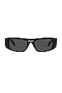 view 1 of 3 X Raf Simons Catwalk Sunglasses in Black