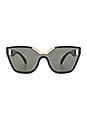 view 1 of 3 GAFAS DE SOL PRADA PLAQUE in Black & Grey