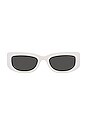 view 1 of 3 Rectangle in White & Dark Grey