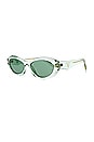 view 2 of 3 Cat Eye Sunglasses in Green