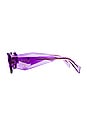 view 3 of 3 Rectangle Sunglasses in Lavender