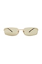 view 1 of 3 Rectangle Sunglasses in Gold