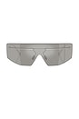 view 1 of 3 Shield Sunglasses in Silver