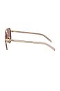 view 3 of 3 Aviator Sunglasses in Pale Gold