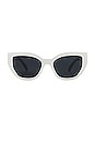 view 1 of 3 Cat Eye Sunglasses in White