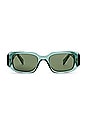 view 1 of 3 Rectangle Sunglasses in Green