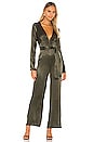 view 1 of 3 Reese Jumpsuit in Dark Green
