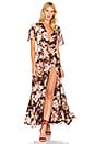 view 1 of 3 Plaza Kimono Dress in Dark Sienna