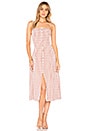 view 1 of 3 Dex Midi in Rose Gingham