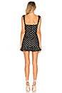 view 3 of 3 VESTIDO ACAMPANADO Y AJUSTADO LILY in Black Dot