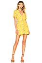 view 1 of 3 Daffodil Embroidered Mini Dress in Sunny Yellow