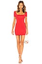 view 1 of 3 CORA 캡소매 미니 원피스 in Coral