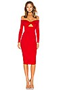 view 1 of 3 Lindsay Midi Dress in Scarlet