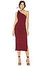 view 1 of 3 Hazel Midi Dress in Burgundy