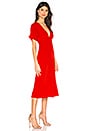 view 2 of 3 VESTIDO MIDI SAMARA in Red Orange