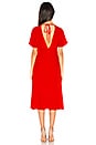 view 3 of 3 VESTIDO MIDI SAMARA in Red Orange
