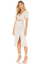 view 2 of 3 VESTIDO MIDI RYLEE in Neutral Stripe
