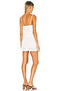 view 3 of 3 Eliana Mini Dress in White & Black Dot