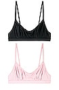 view 1 of 6 KIT COM 2 BRALETTES KAITLYN in Black Peony