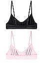 view 2 of 6 KIT COM 2 BRALETTES KAITLYN in Black Peony