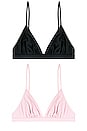 view 1 of 6 LOT DE 2 BRASSIÈRES CASANDRA in Black Peony