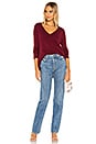 view 4 of 4 Falcon V Neck Sweater in Dark Red