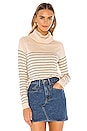 view 1 of 4 COL ROULÉ FELICITY in Ivory & Black stripe