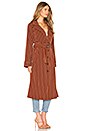 view 3 of 4 Cassidy Trench in Tan Stripe