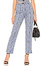 view 1 of 4 Sloane Pant in Blue & Black Plaid