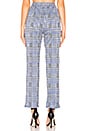 view 3 of 4 Sloane Pant in Blue & Black Plaid