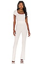 view 4 of 4 Ribbed Flare Pant in Ivory