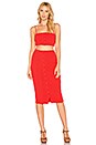view 4 of 4 Hopewell Skirt in Red Orange