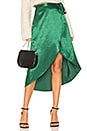 view 1 of 4 Java Wrap Skirt in Emerald