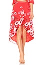 view 1 of 4 Java Wrap Skirt in Red Cascade Floral
