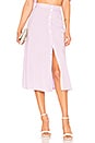 view 1 of 4 JUPE MIDI BOUTONNÉE DIZON in Lilac
