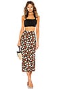 view 4 of 4 Kimmie Midi Skirt in White & Red Rose