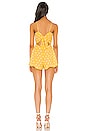view 3 of 3 Helena Romper in Yellow & White Dot