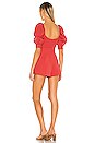 view 3 of 3 Love Note Romper in Red