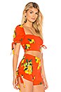view 3 of 5 Hall Crop Top in Blood Orange Citrus