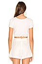 view 3 of 4 Clover Top in White