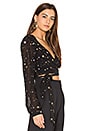 view 2 of 5 Avery Wrap Top in Black