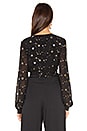 view 3 of 5 Avery Wrap Top in Black