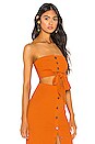 view 2 of 4 TOP CROPPED BUSTIER PIPPA in Moroccan Orange