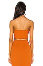 view 3 of 4 TOP CROPPED BUSTIER PIPPA in Moroccan Orange