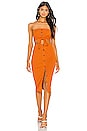 view 4 of 4 TOP CROPPED BUSTIER PIPPA in Moroccan Orange