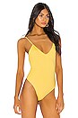 view 3 of 5 Palms Bodysuit in Canary Yellow